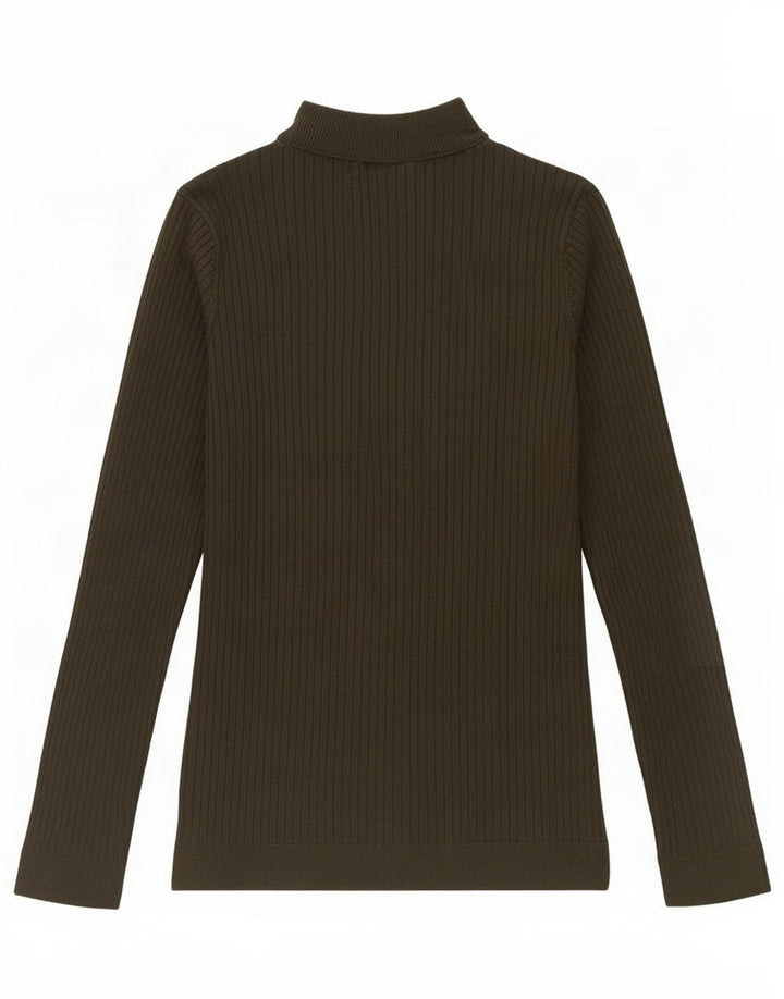 Zara Herre Top Langærmet Lille Khaki Viscose