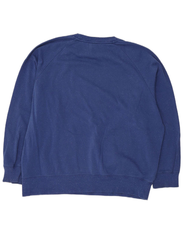 Under Armour Mens Sweatshirt Jumper 2XL Blue Flecked Cotton