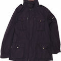 ELLESSE Womens Utility Jacket UK 18 XL Navy Blue Polyester