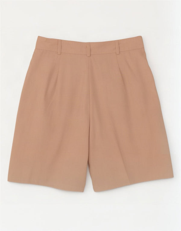 Cartoon Womens High Waist Casual Shorts IT 42 Medium W28 Beige Viscose