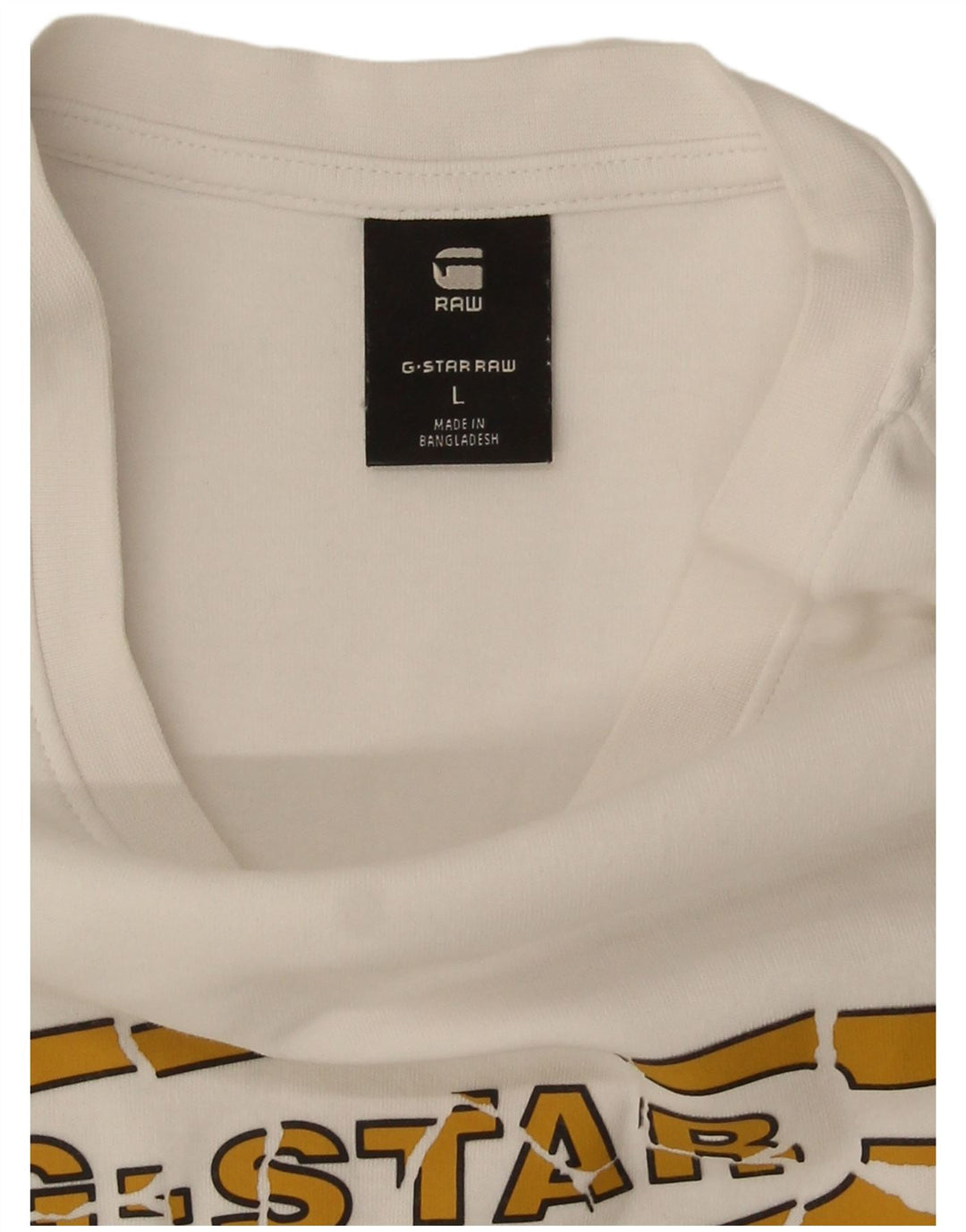 G-Star Herre Grafisk T-Shirt Top Stor Hvid