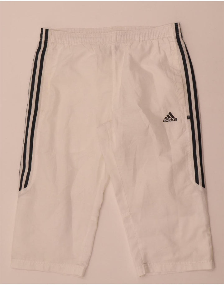 Adidas Herre Bermuda Sport Shorts Små Hvid Polyester