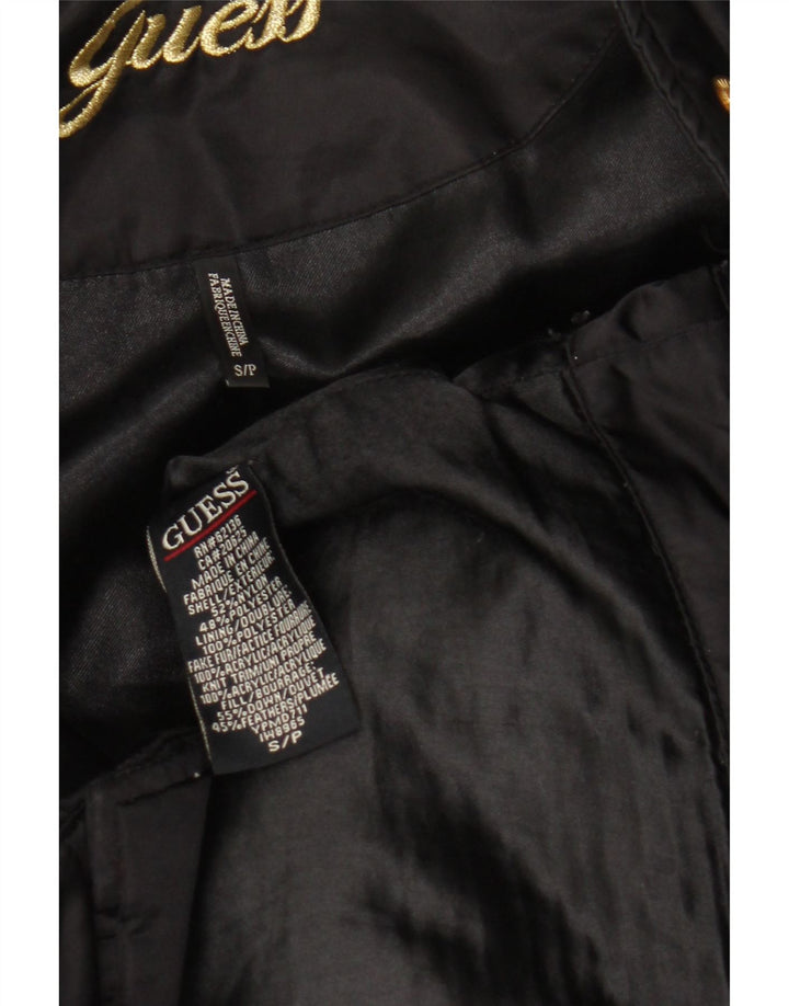 Guess Womens Polstret Frakke UK 10 Small Black Nylon