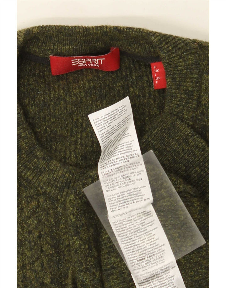 Esprit Herre trøje med rund hals, medium Khaki Bomuld