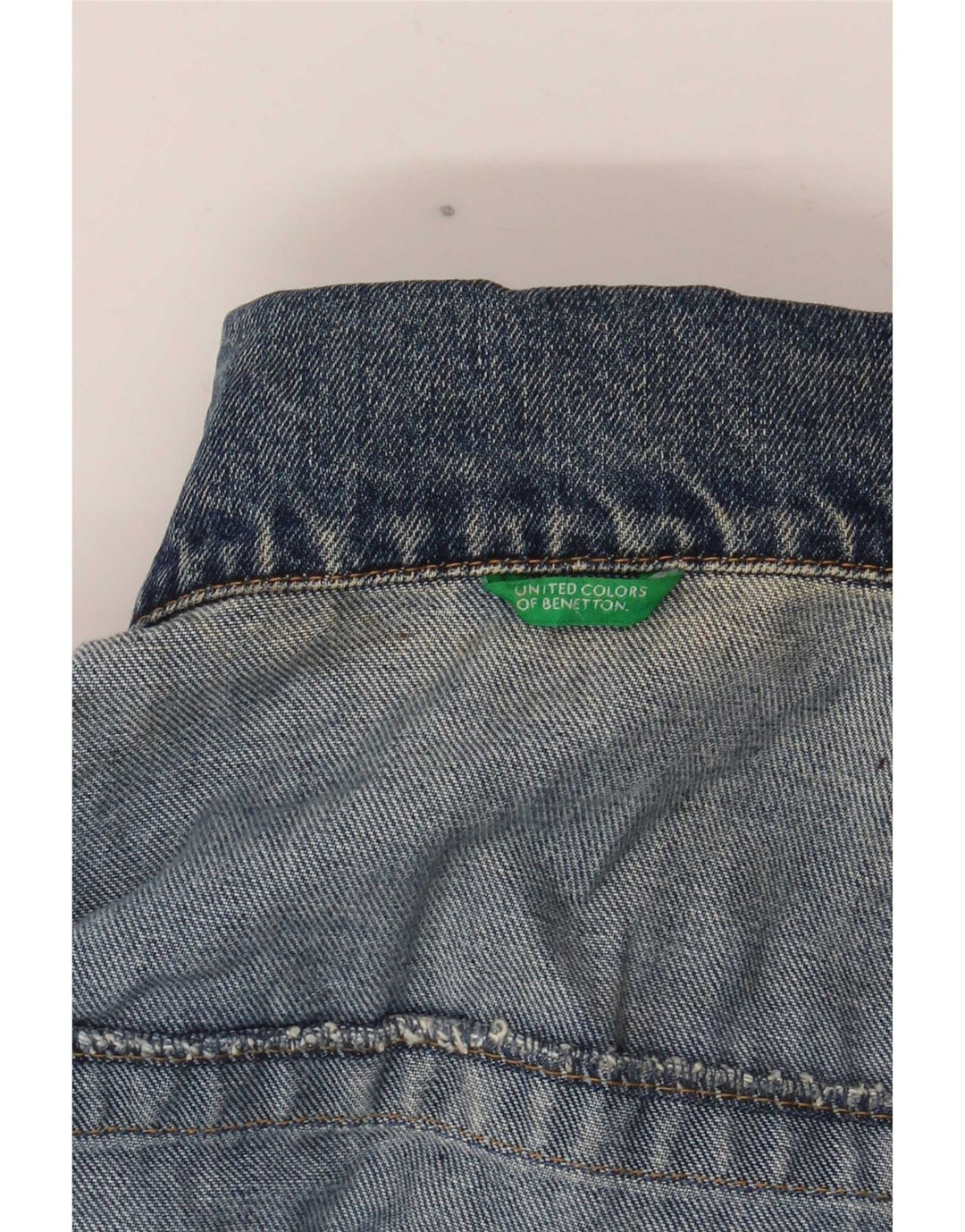 Benetton Herre denimjakke UK 40 Large Blue