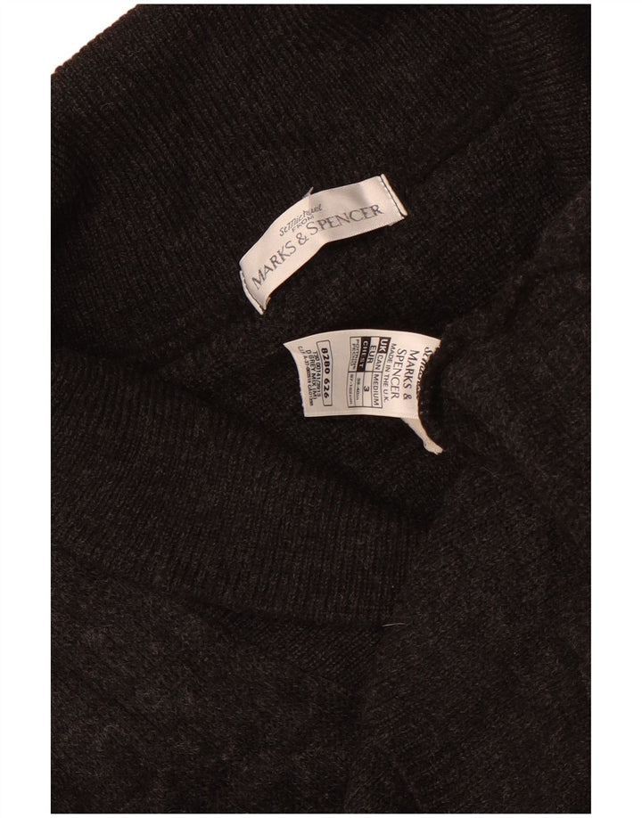 Marks & Spencer Boys Cardigantrøje 12-13 år Medium Grå Uld