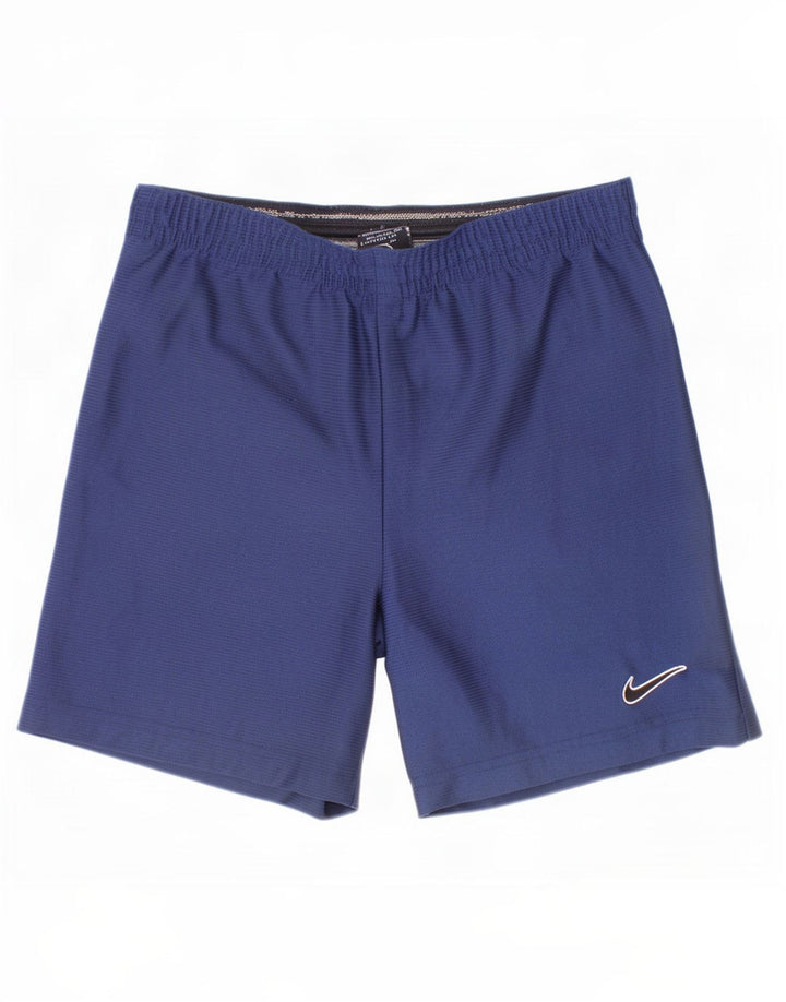 Nike drenge sportsshorts 12-13 år store marineblå nålestribet polyester