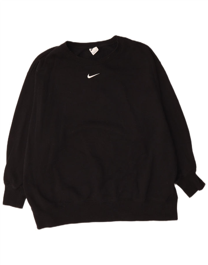 Nike Herre Sweatshirt Jumper 2XL Sort Bomuld