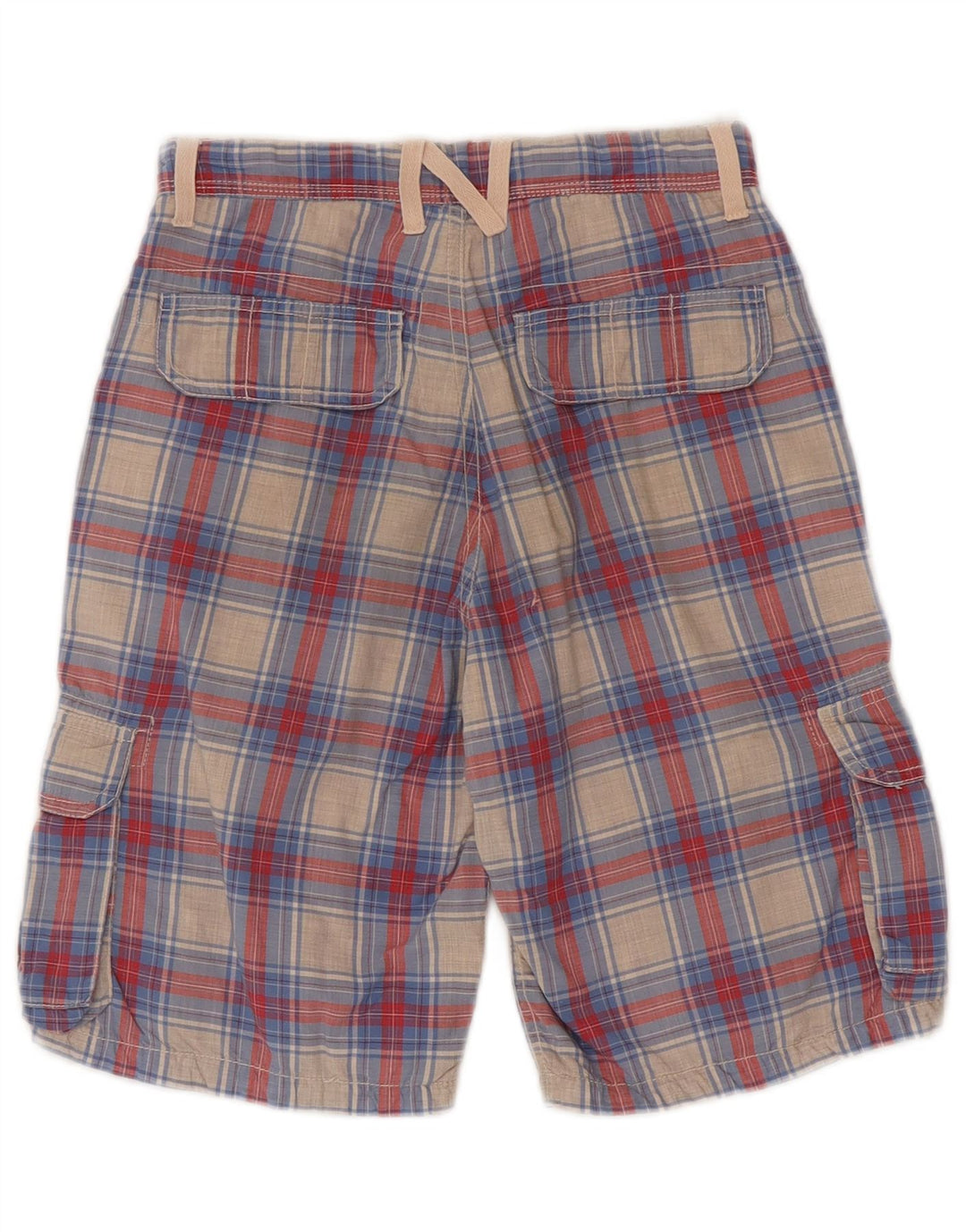 Napapijri drenge cargo shorts 9-10 år W24 flerfarvet ternet bomuld