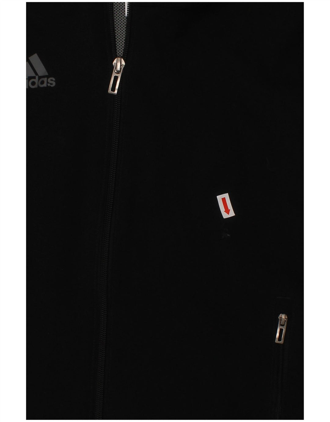 ADIDAS Boys Climacool Hooded Rain Jacket 9-10 Years Black Polyester