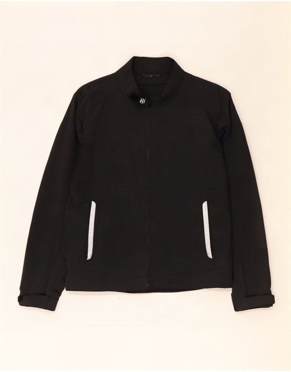 Vintage dame racerjakke UK 14 Large Black Biker