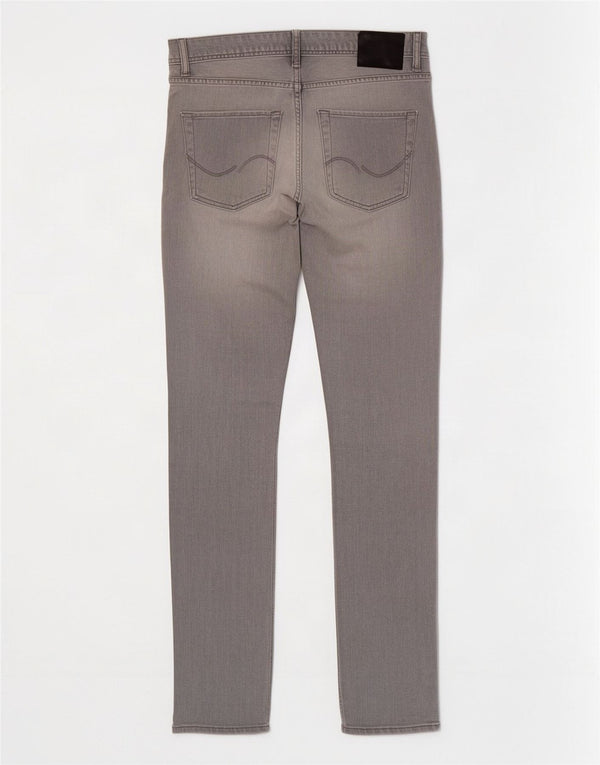 Jack & Jones Mens Tim Slim Jeans W30 L34 Grey Cotton