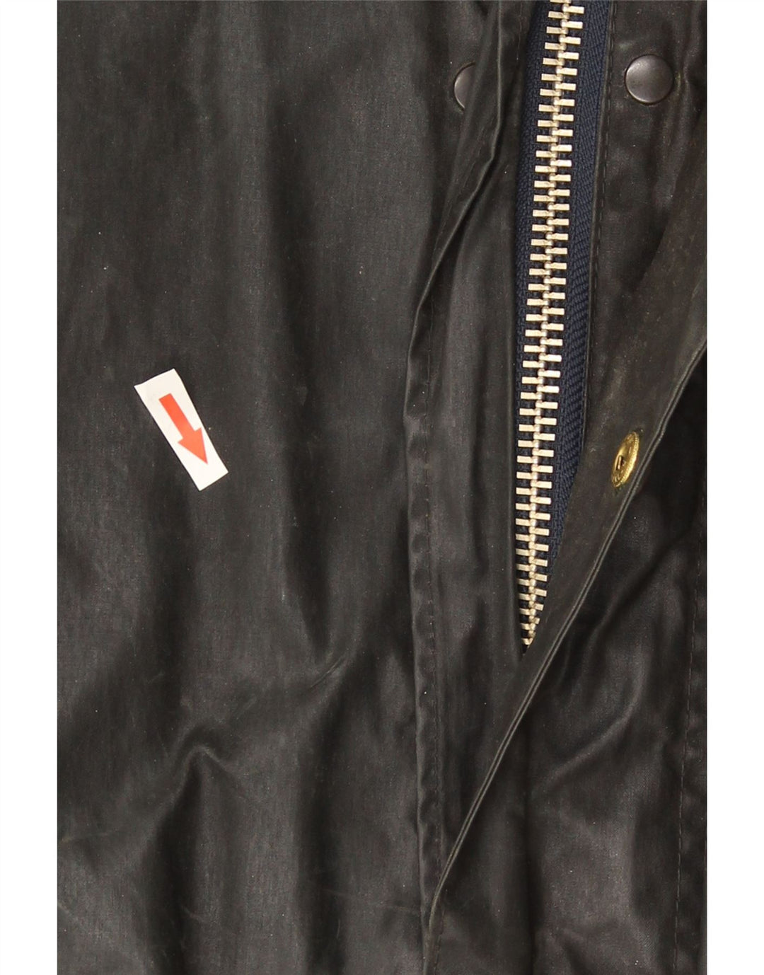 Barbour Herre Border Waxed Cotton Coat UK 36 Small Black