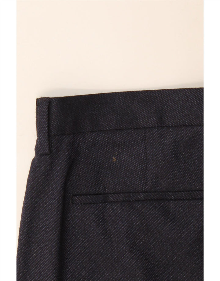 Marks & Spencer Herre Regular Fit Suit Bukser W36 L29 Marineblå polyester