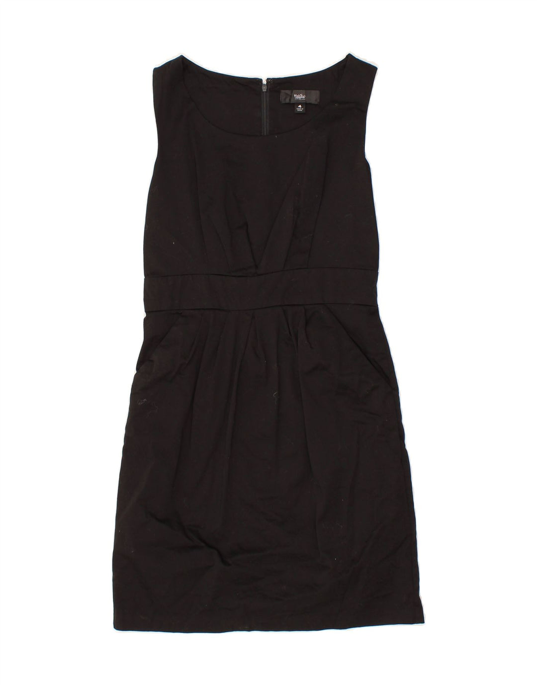 MOSSIMO Womens Sleeveless Sheath Dress US 4 Small Black Cotton Vintage Mossimo and Second-Hand Mossimo from Messina Hembry 
