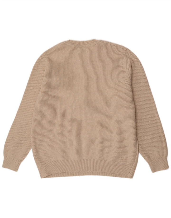 Marks & Spencer Herre sweater med rund hals 2XL beige polyester