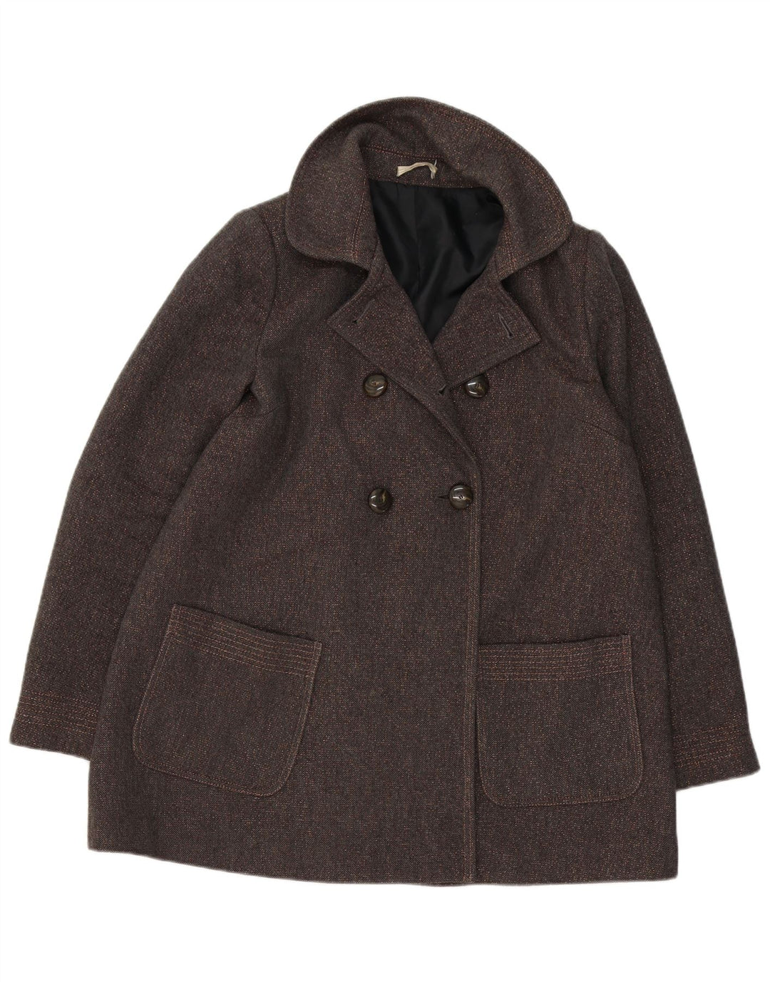 Vintage Dame Ærtefrakke UK 18 XL Brun