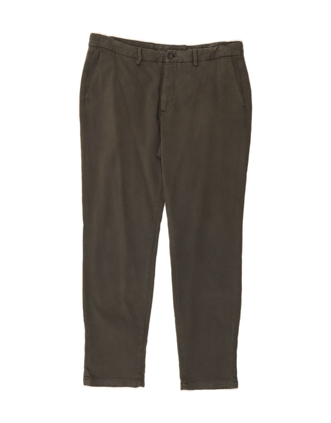 MASSIMO DUTTI Mens Slim Chino Trousers W36 L30 Grey Cotton Vintage Massimo Dutti and Second-Hand Massimo Dutti from Messina Hembry 