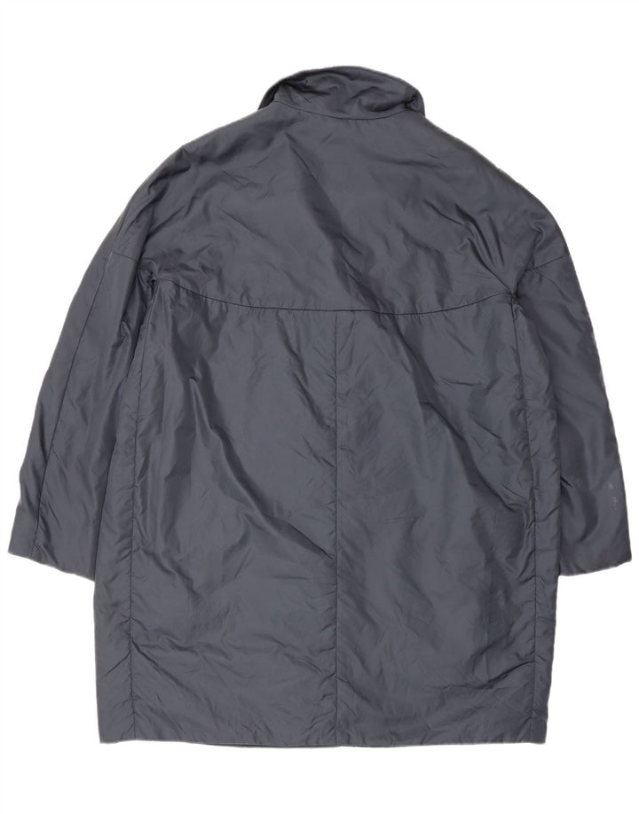 Aspesi Dame Loose Fit Polstret Frakke UK 16 Large Blue Polyamide