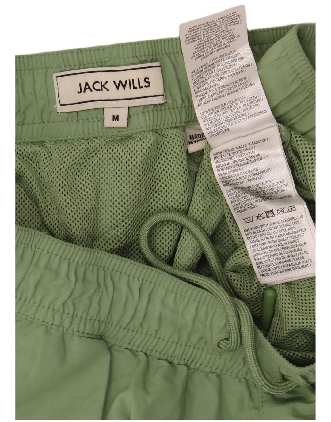 Jack Wills Herre Sportshorts Medium Grøn Polyester