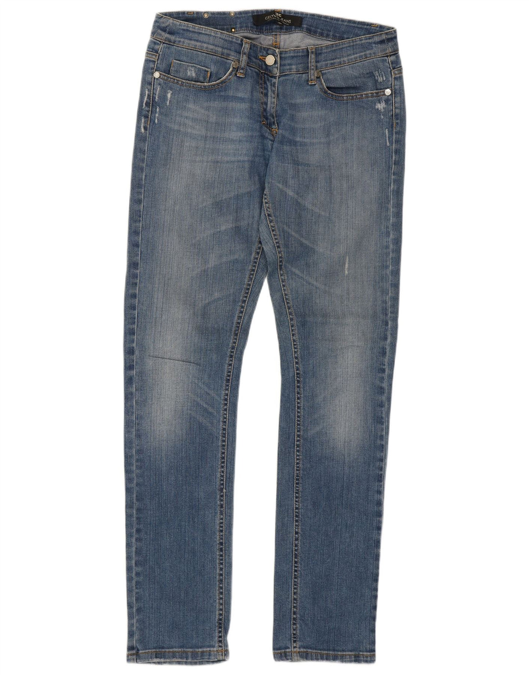 ELISABETTA FRANCHI Dame Celyn B Slim Jeans W30 L32 Blå Klassisk