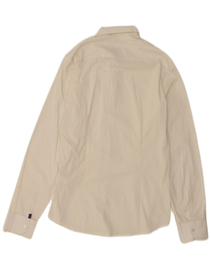 Trussardi Jeans Herreskjorte Medium Hvid Bomuld