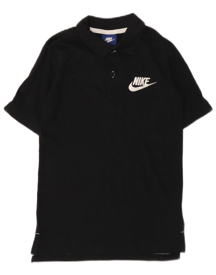 NIKE drenge poloshirt 8-9 år Lille sort bomuld