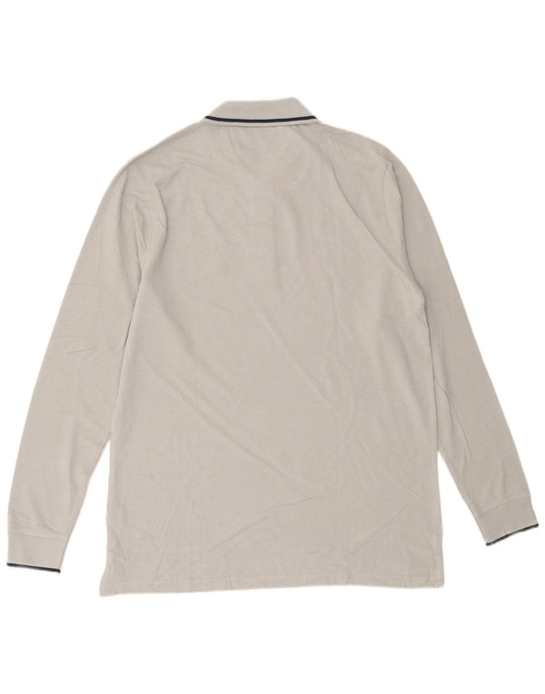 Avirex Langærmet Polo Shirt til mænd XL Grå Bomuld