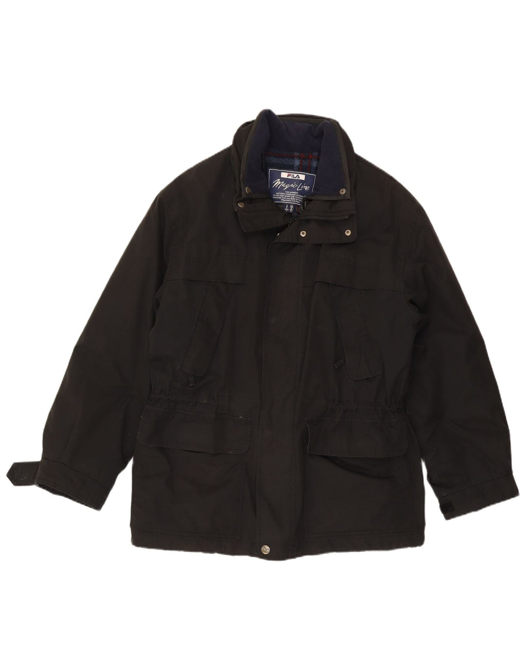Fila Herre Utility Jacket IT 48 Medium Sort Polyester