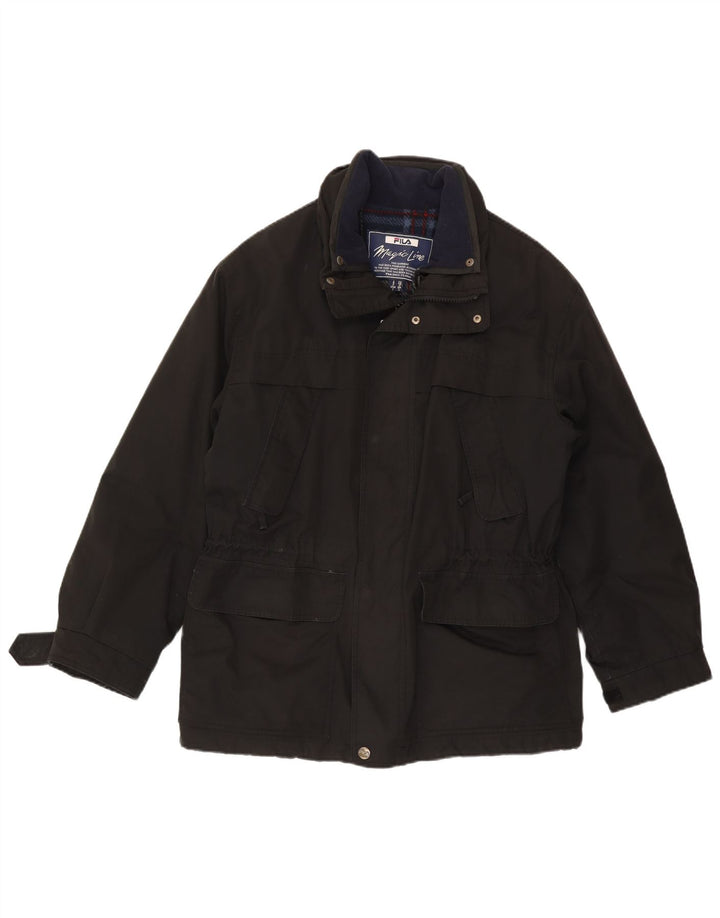 Fila Herre Utility Jacket IT 48 Medium Sort Polyester