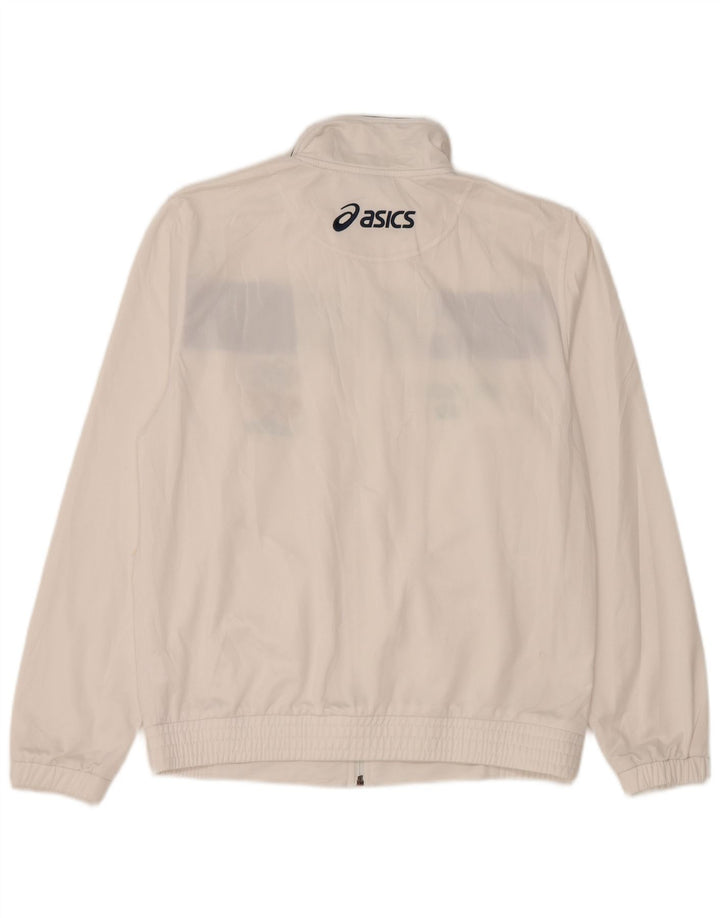 ASICS Herre grafisk træningsdragt Topjakke Medium White Colourblock Polyester