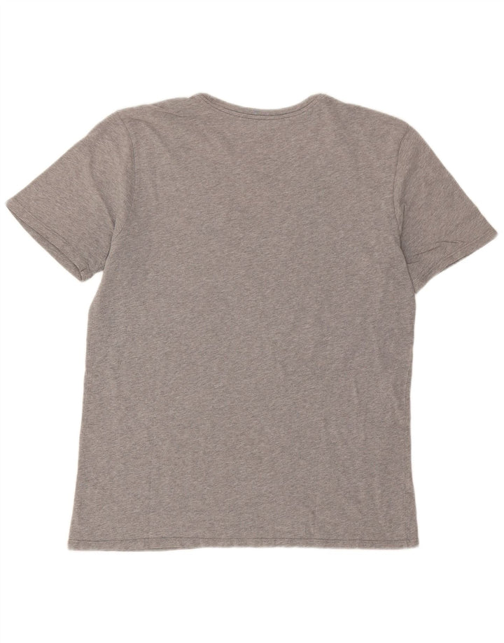 Nike Herre Athletic Cut Grafisk T-Shirt Top Stor Grå Flecked
