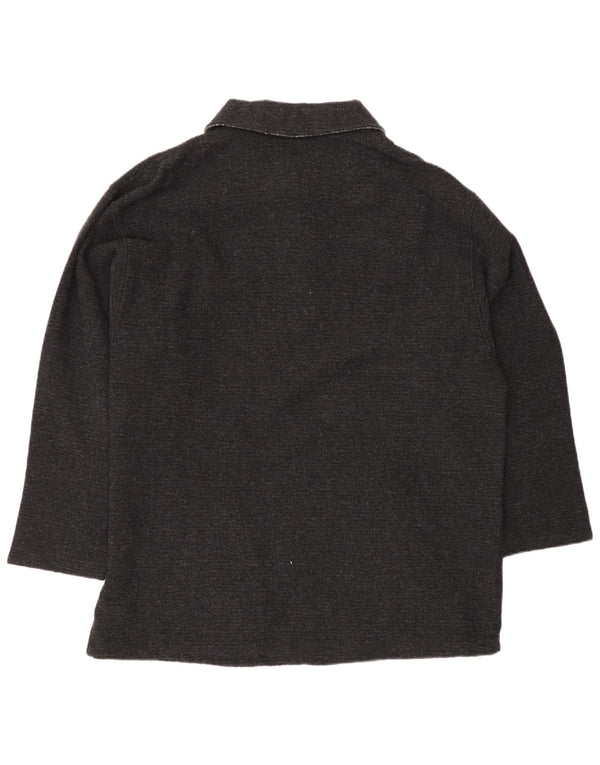 Country Herre Polo Neck Jumper Sweater IT 50 Medium Grå Uld