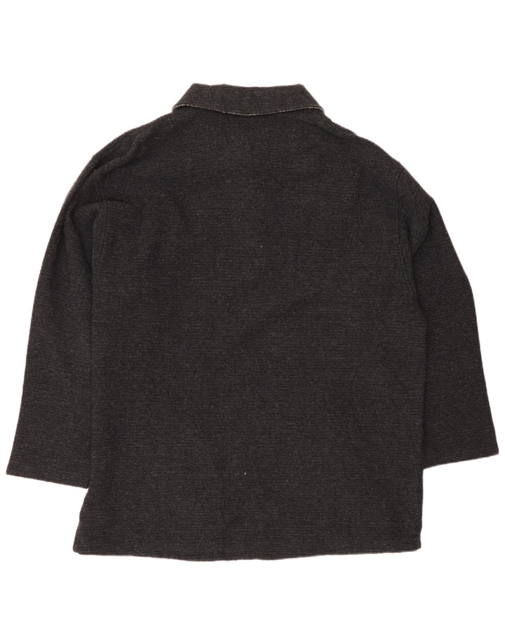 Country Herre Polo Neck Jumper Sweater IT 50 Medium Grå Uld