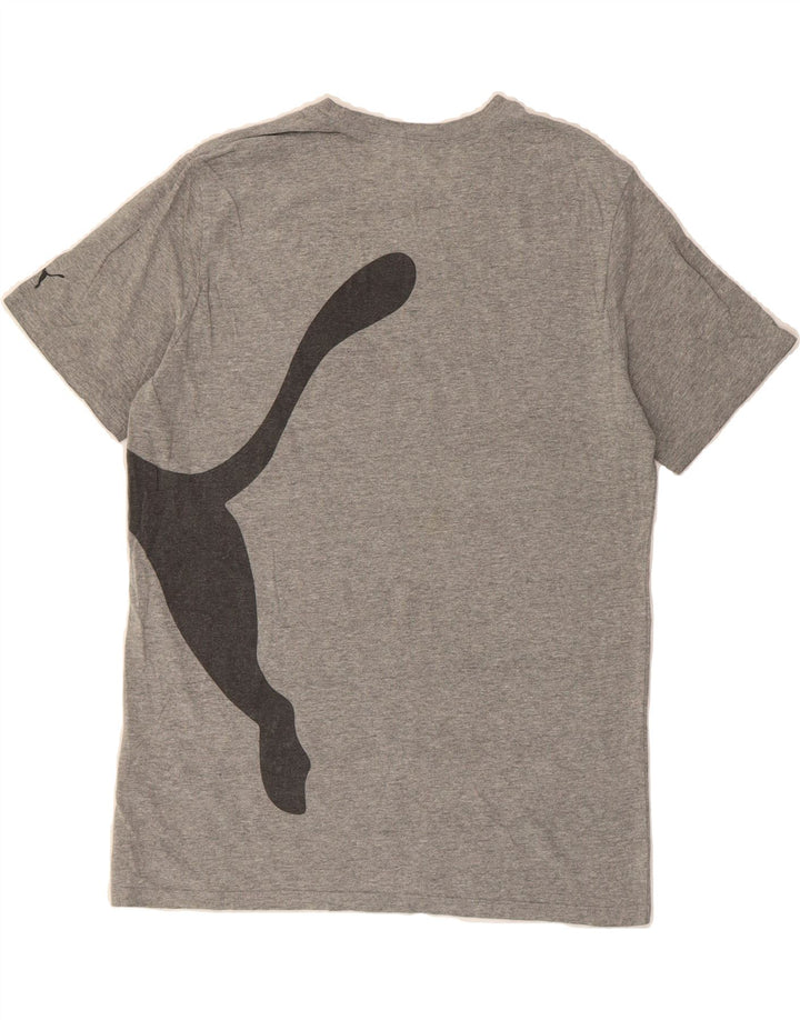 PUMA Mens Graphic T-Shirt Top Small Grey Cotton Vintage Puma and Second-Hand Puma from Messina Hembry 