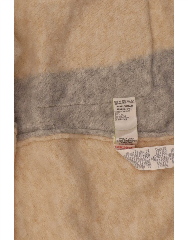 Marks & Spencer Dame oversized cardigan sweater UK 10 Small Beige