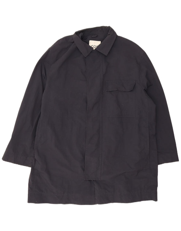 Cos Overfrakke til mænd UK 42 XL Marineblå polyamid