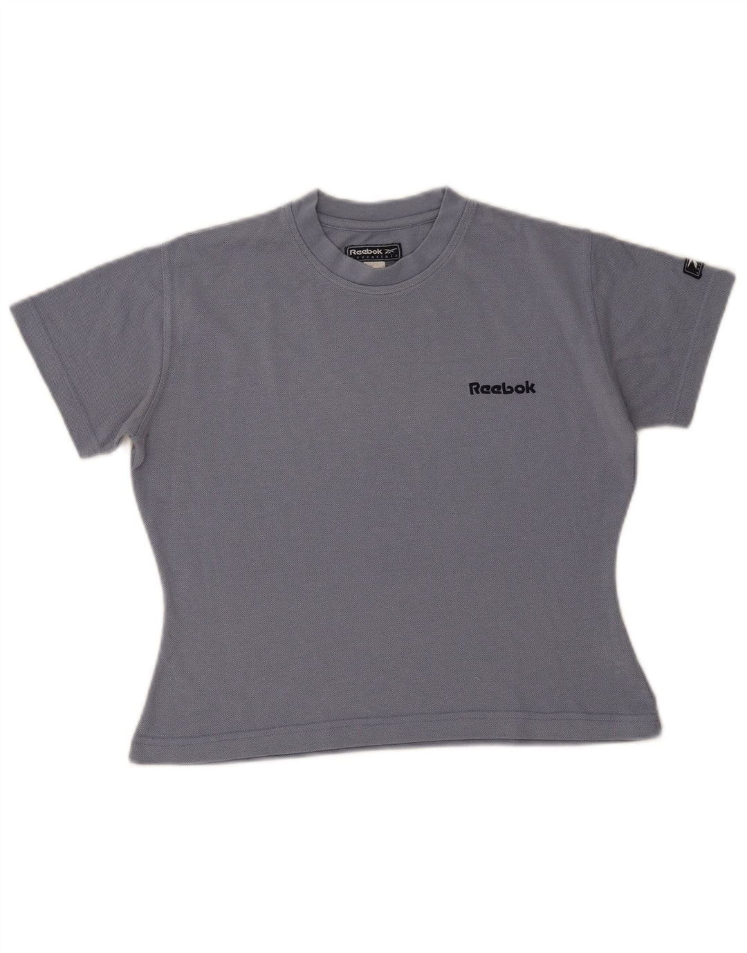 Reebok Womens Crop T-Shirt Top UK 10 Small Grå