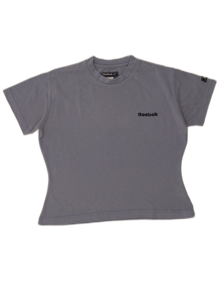 Reebok Womens Crop T-Shirt Top UK 10 Small Grå