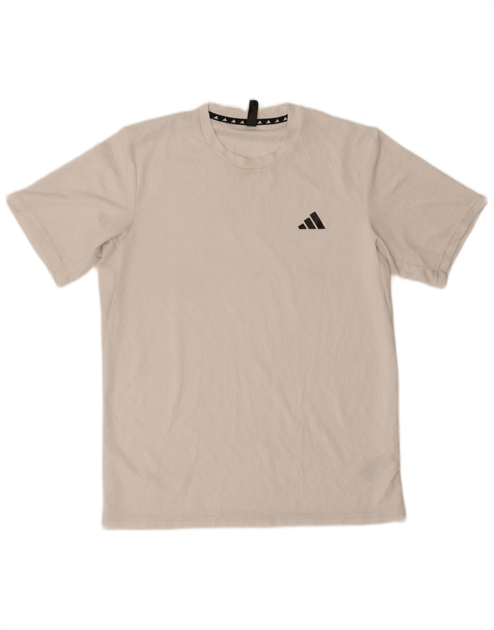 Adidas Herre Aeroready T-Shirt Top Medium White Polyester