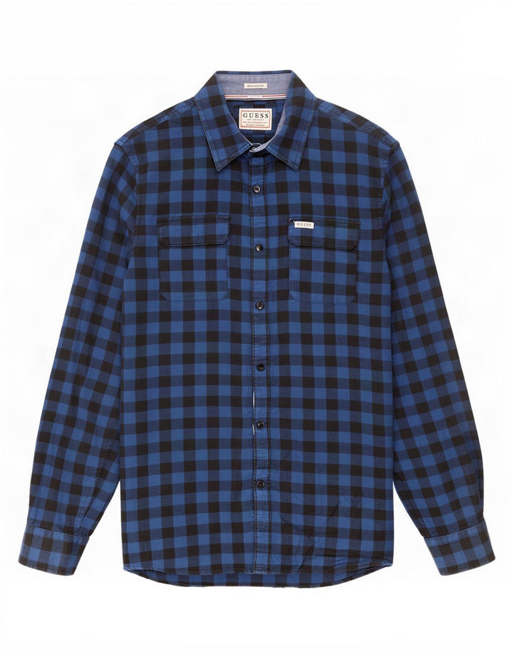 Guess herre Regular Fit skjorte lille blå Gingham
