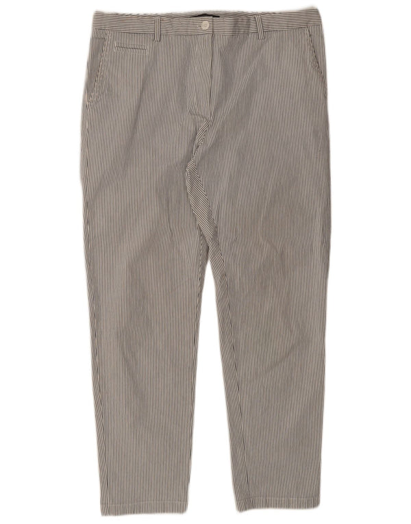 Marks & Spencer Chinobukser til kvinder UK 16 Large W36 L28 Hvidstribet