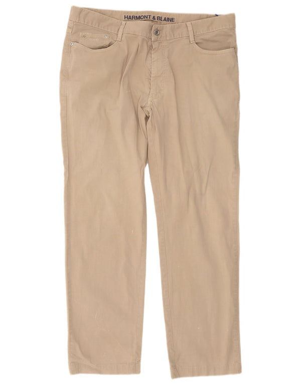 Harmont & Blaine Straight Casual bukser til mænd W40 L30 Beige