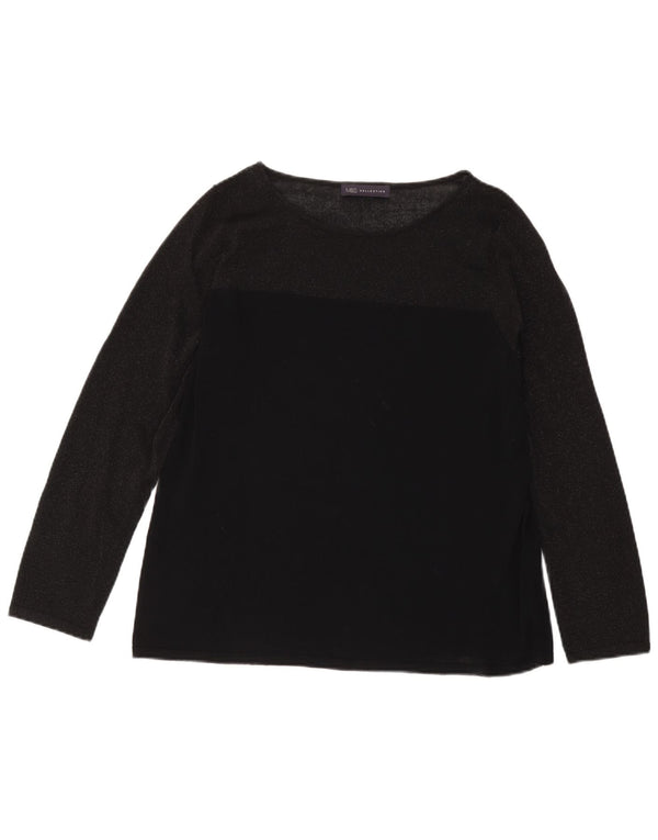 Marks & Spencer Dametop Langærmet UK 18 XL Sort Viscose