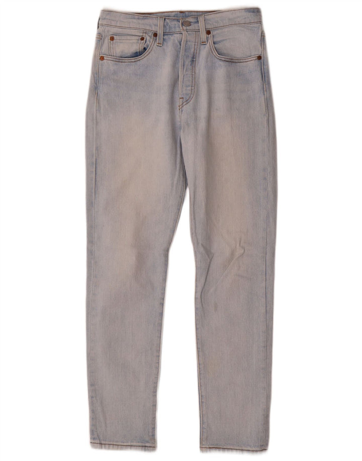 Levi's Dame 501 Straight Jeans W26 L28 Blå Bomuld