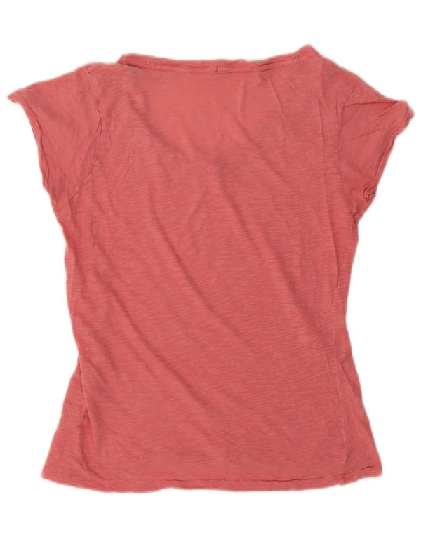 North Sails Dame Grafisk T-Shirt Top UK 14 Medium Pink Flecked
