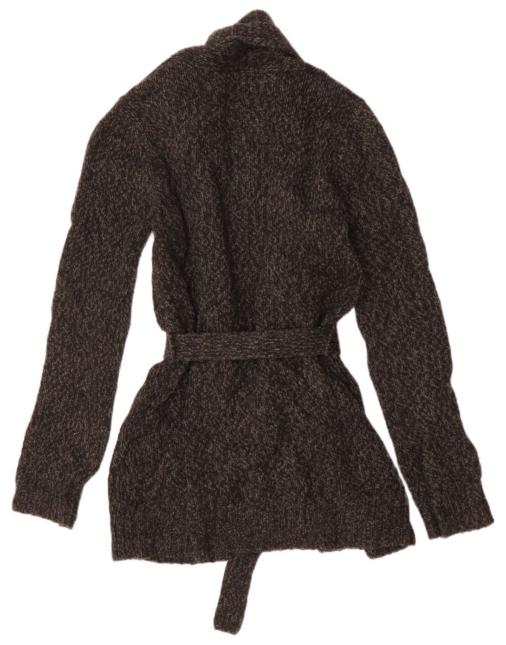 LEVI'S oversized cardigan sweater til kvinder UK 10 Lille grå flækket akryl