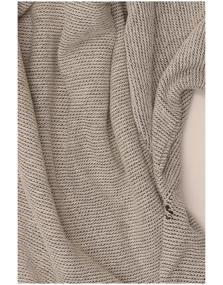 Bueckle Herre Boat Neck Jumper Sweater Stor Grå Geometrisk