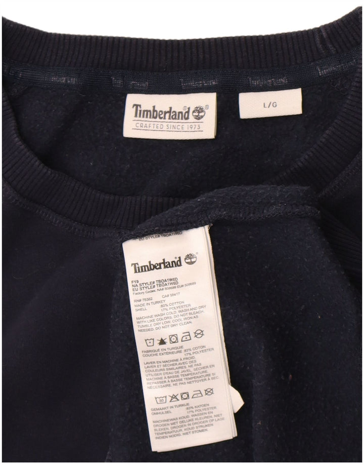 Timberland Herre Sweatshirt Jumper Stor Marineblå Bomuld