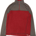 EDDIE BAUER Mens Zip Neck Pullover Tracksuit Top Large Red Colourblock Vintage Eddie Bauer and Second-Hand Eddie Bauer from Messina Hembry 